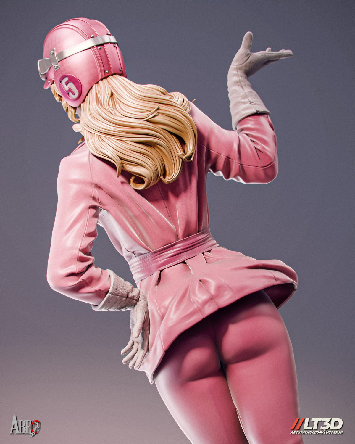Penelope Pitstop (Wacky Races) resin figure by Abe3D — studio render 19