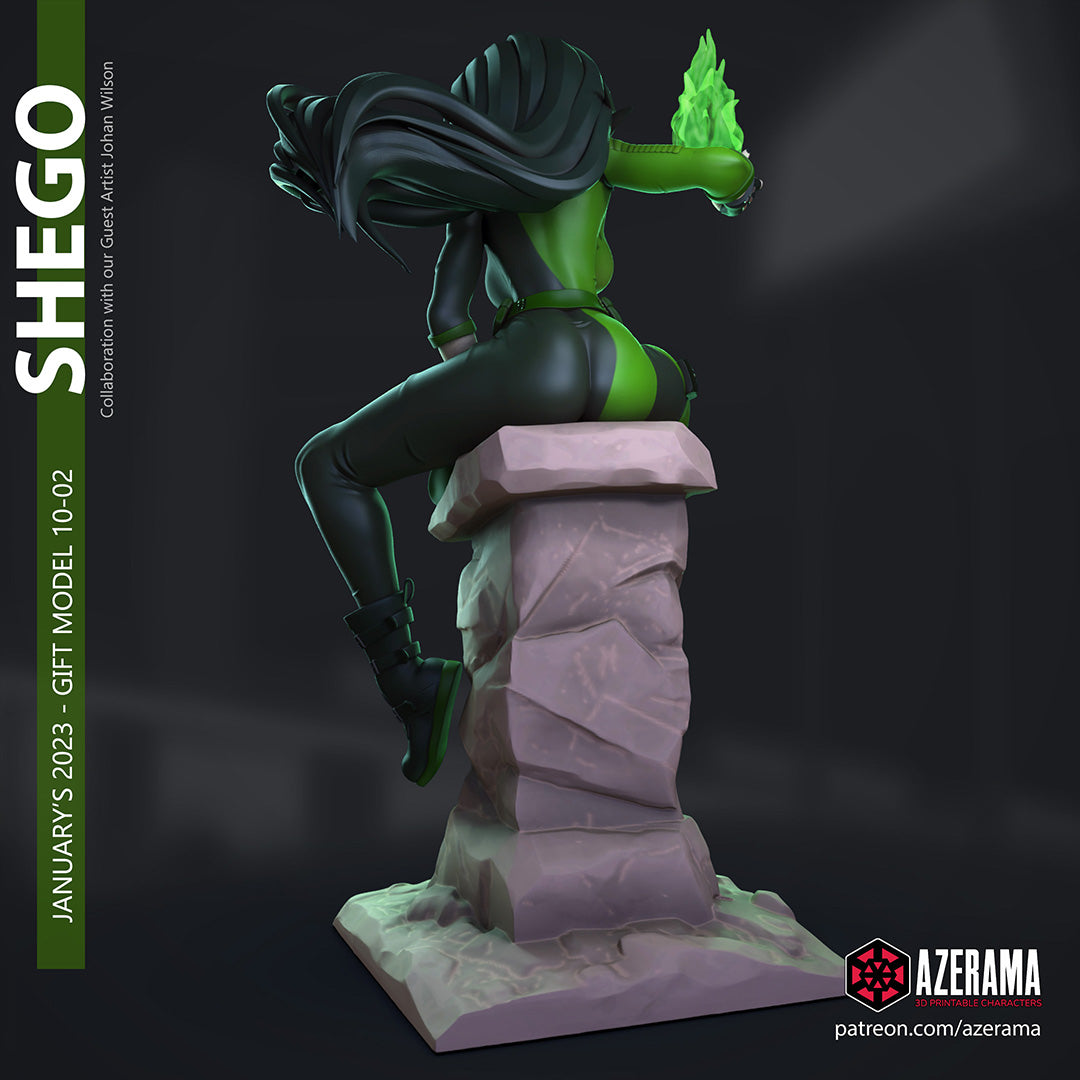 Shego (Kim Possible) resin figure by Azerama — studio render 3