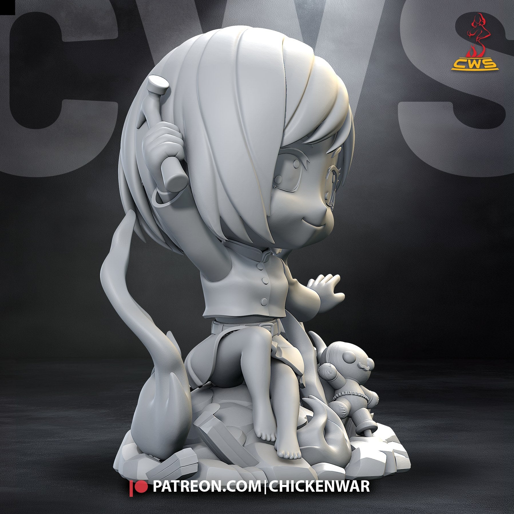 Nobara Kugisaki (Jujutsu Kaisen) resin figure by CW Studio — studio render 8