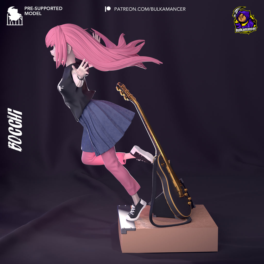Hitori Gotoh (Bocchi the Rock) resin figure by Bulkamancer — studio render 4
