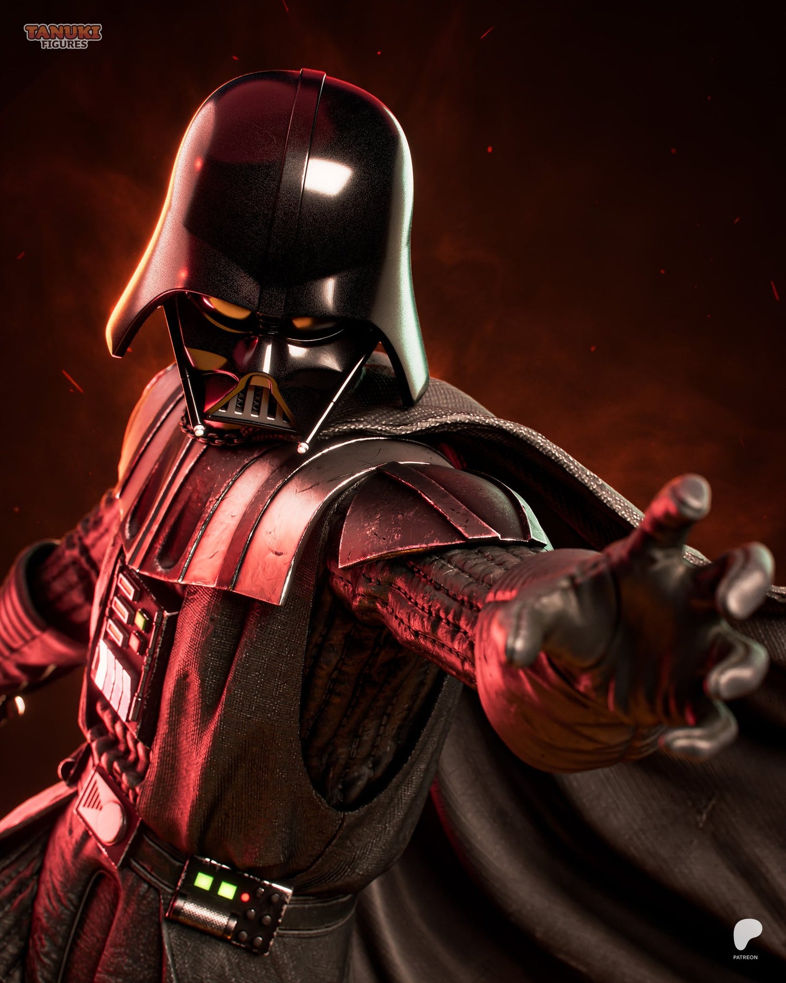 Darth Vader (Star Wars) resin figure by Tanuki Figures — studio render 4