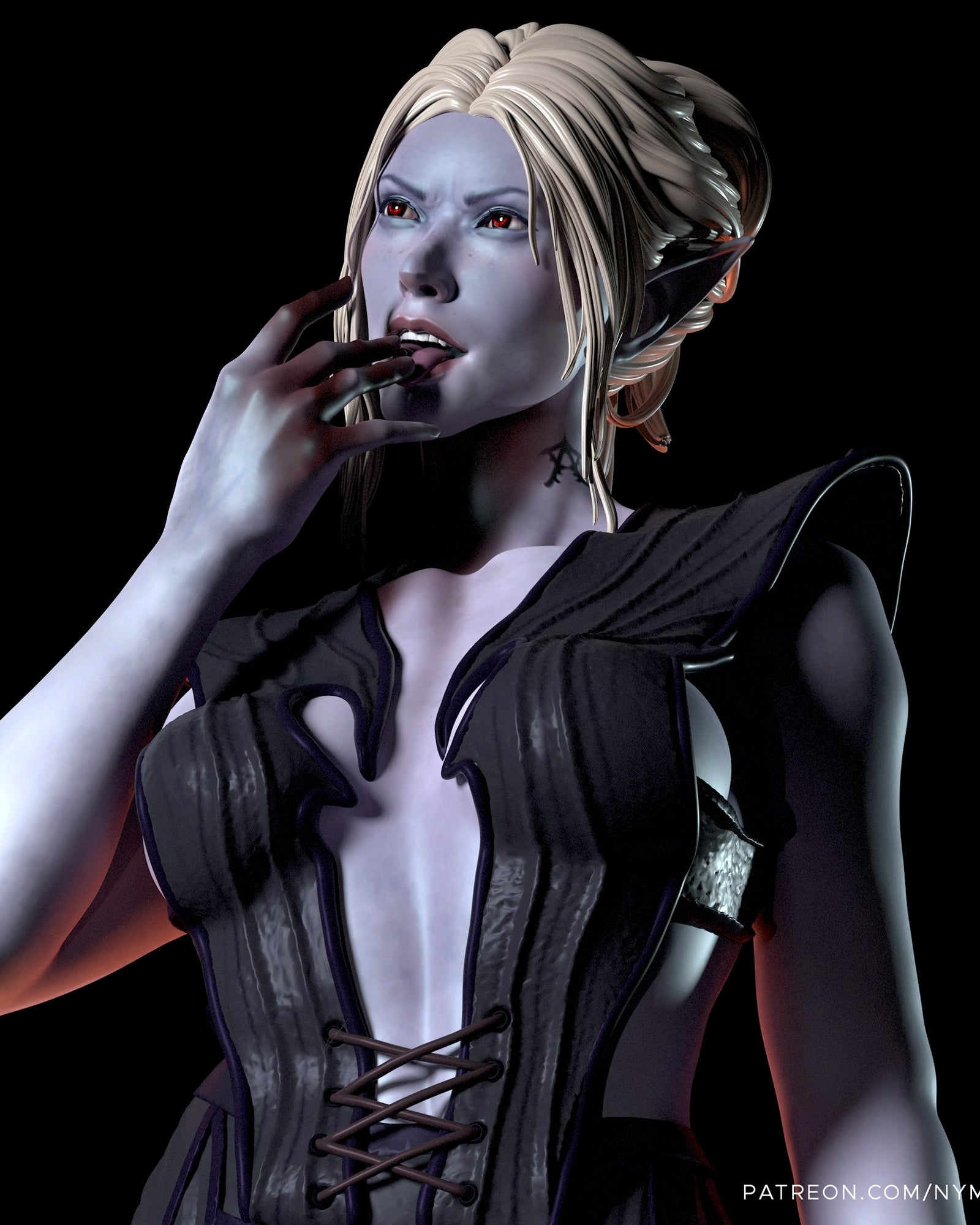 Minthara (Baldur's Gate) resin figure by Nympha — studio render 1