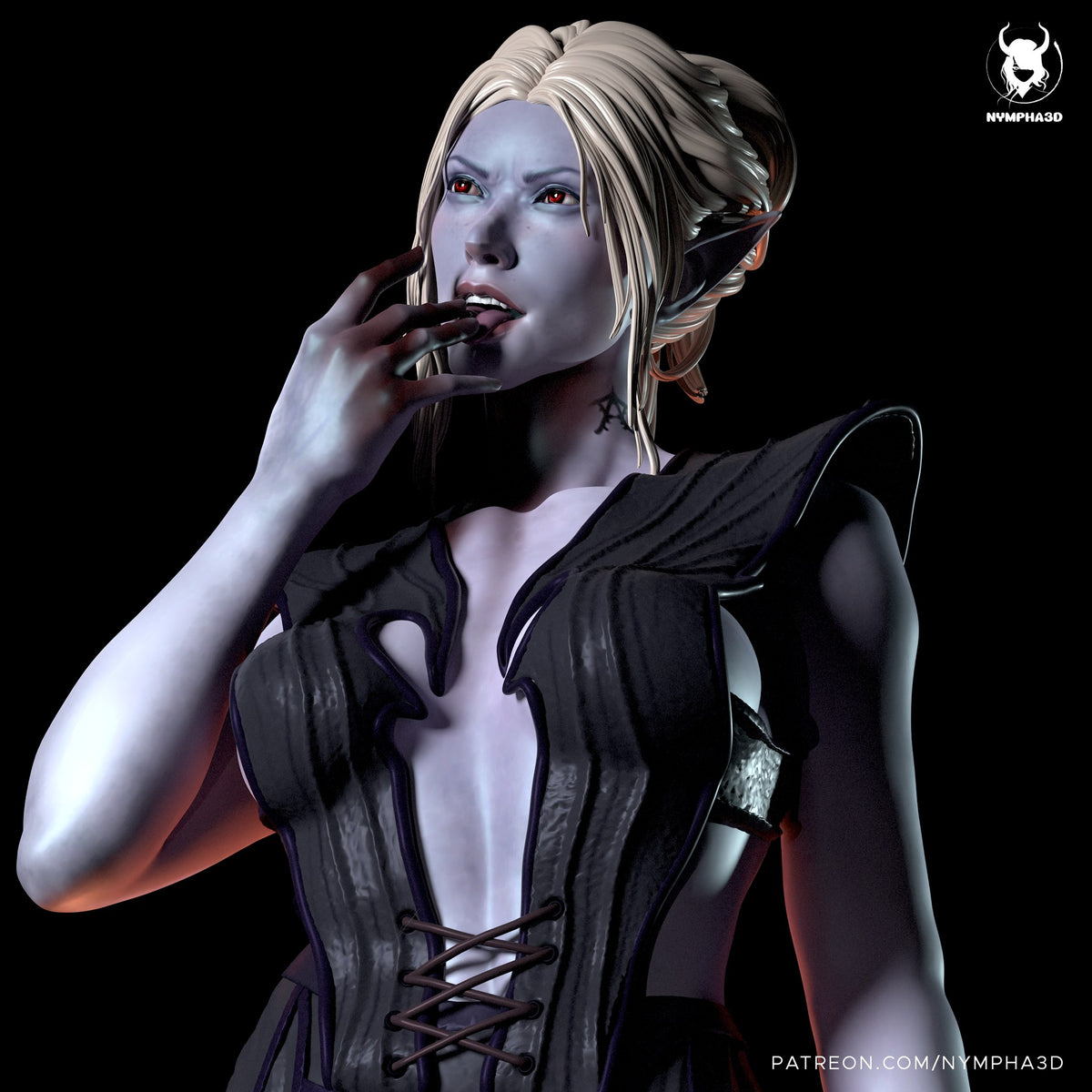 Minthara (Baldur's Gate) resin figure by Nympha — studio render 1