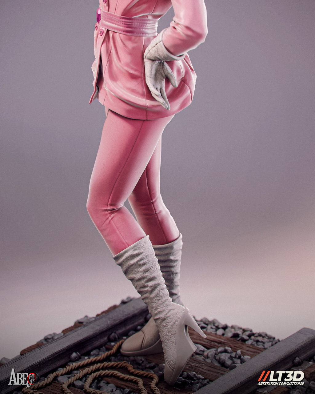 Penelope Pitstop (Wacky Races) resin figure by Abe3D — studio render 13