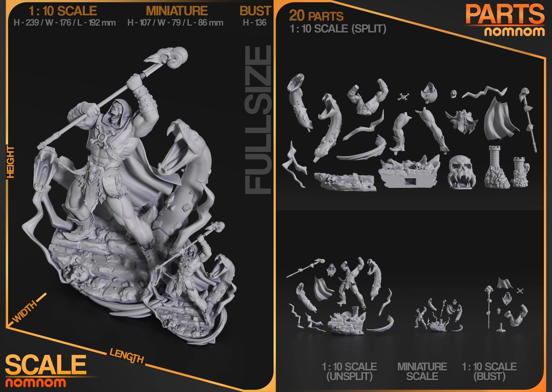 Skeletor — studio render 3