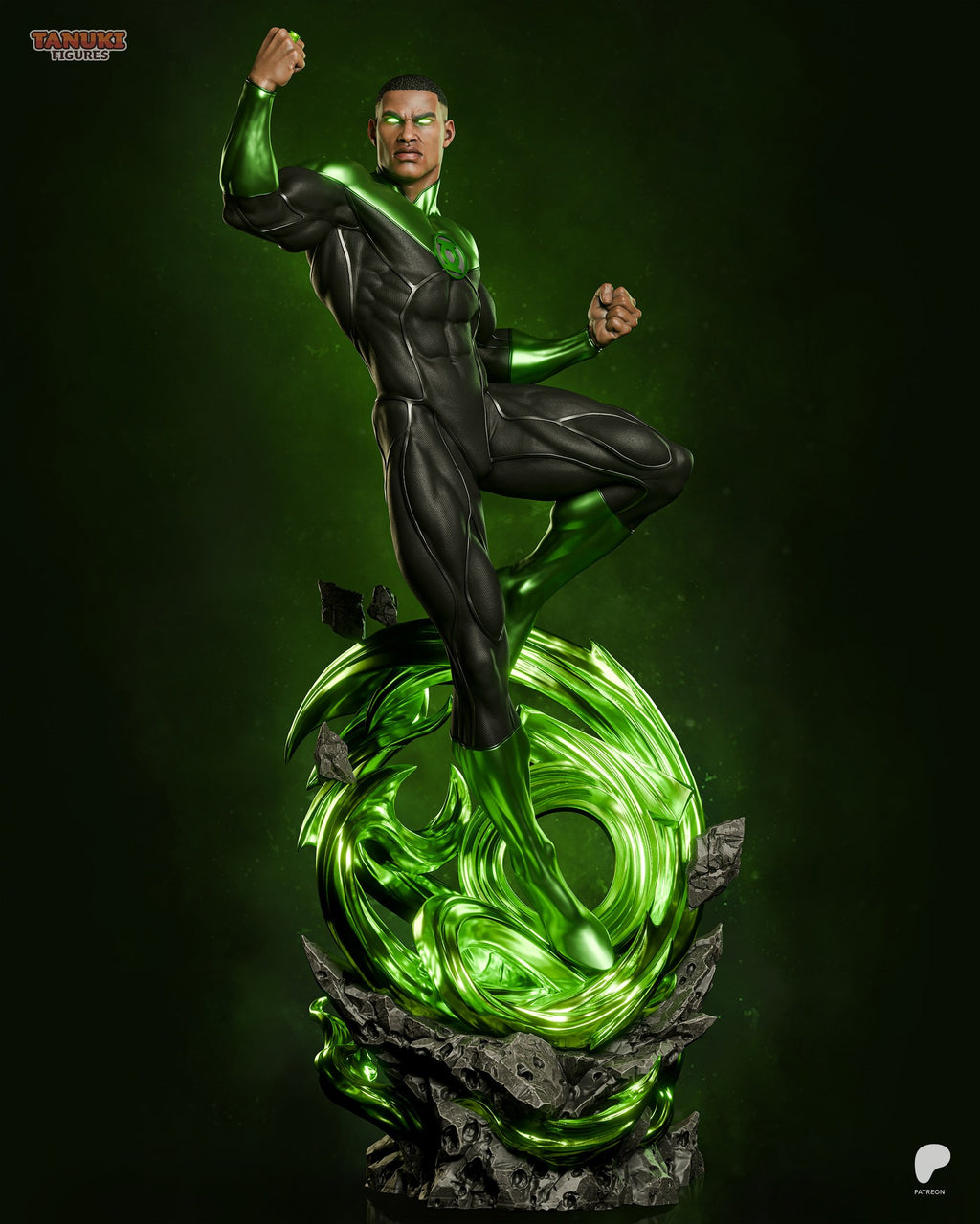 Green Lantern (DC) resin figure by Tanuki Figures — studio render 6