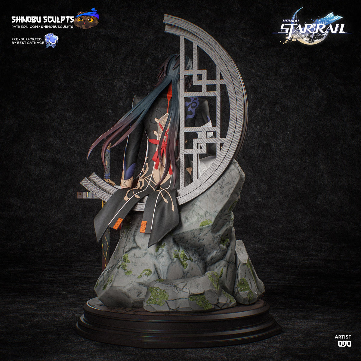 Blade (Honkai Star Rail) resin figure by Shinobu Sculpts — studio render 6