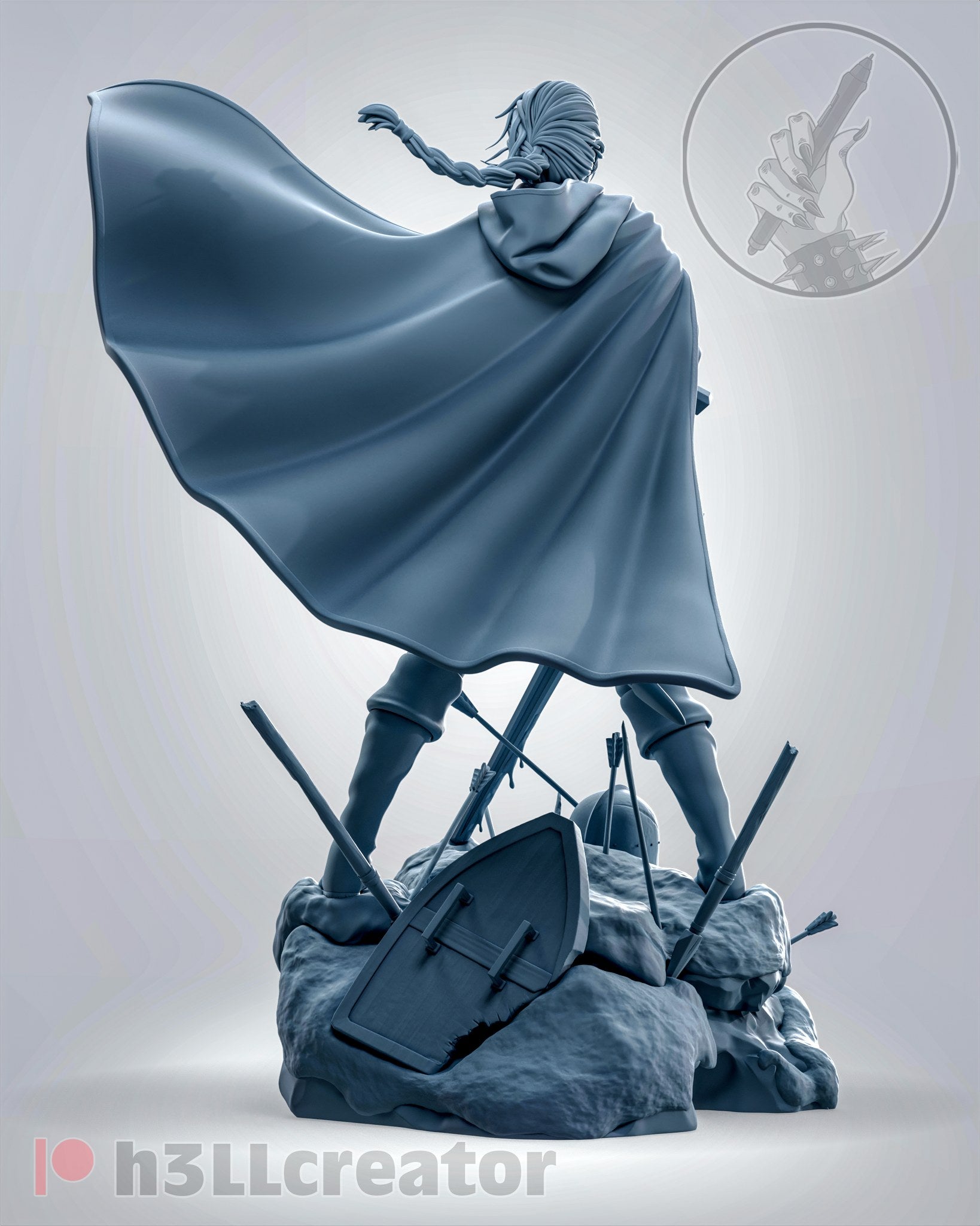 Queen Meve (The Witcher) resin figure by h3LLcreator — studio render 10