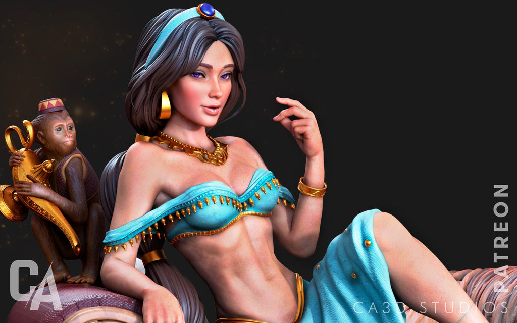 Jasmine Aladdin resin figure by CA 3D Studios — studio preview 1