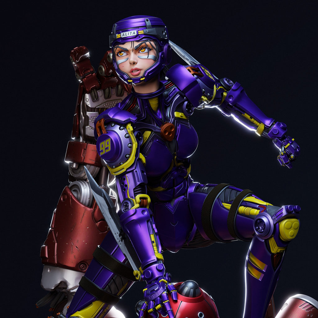 Battle Angel Alita resin figure by CA 3D Studios — studio preview 5