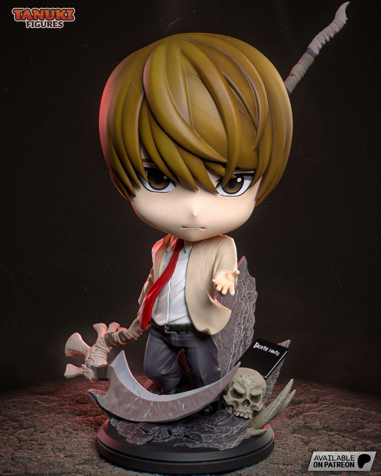Light Yagami (Death Note) resin figure by Tanuki Figures — studio render 1
