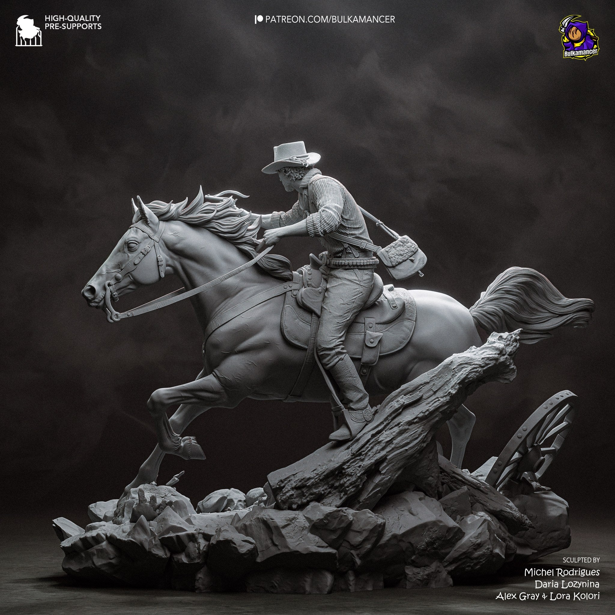 Arthur Morgan (Red Dead Redemption) resin figure by Bulkamancer — studio render 18