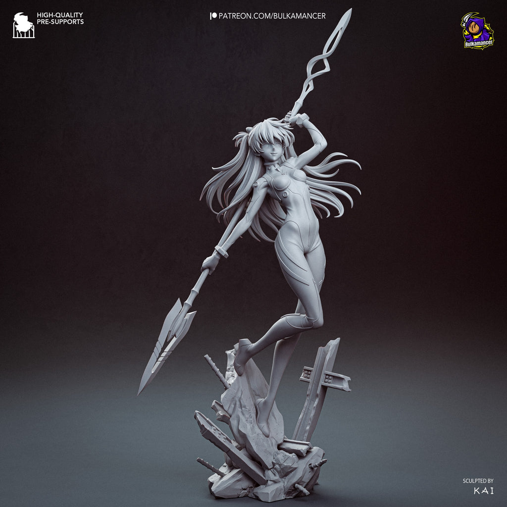 Asuka Langley (Evangelion) resin figure by Bulkamancer — studio render 11