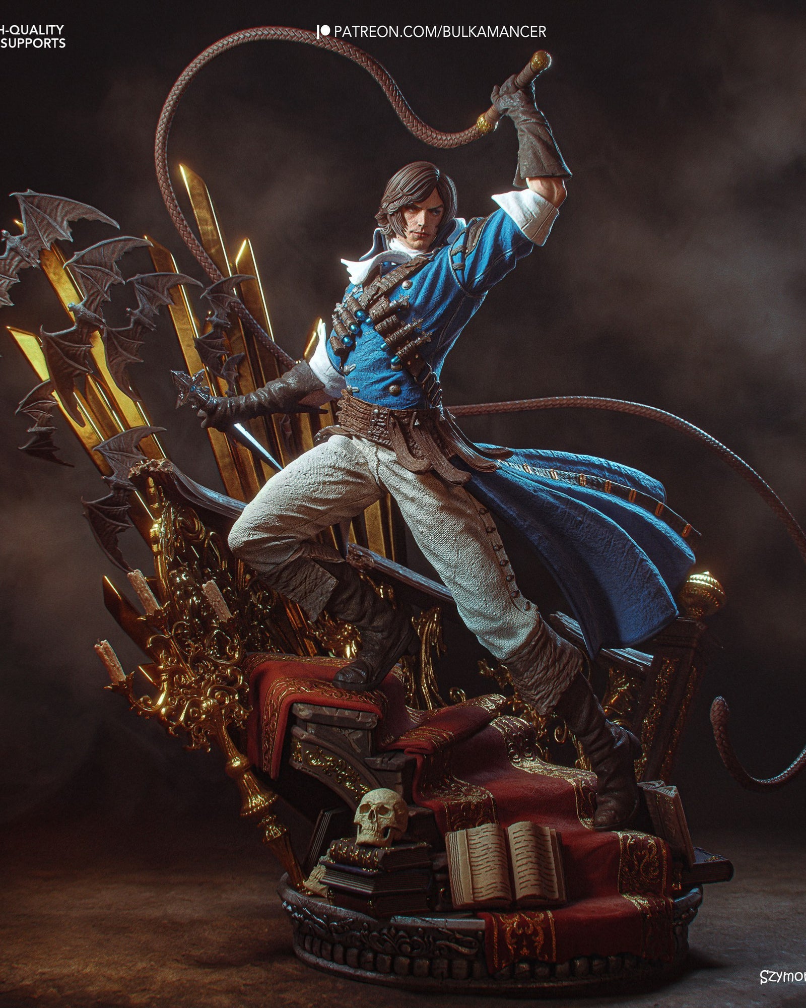 Richter Belmont (Castlevania) resin figure by Bulkamancer — studio render 2