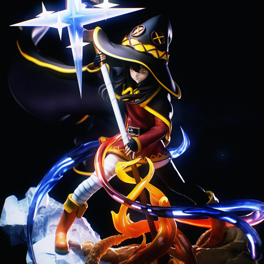 Megumin (KonoSuba) resin figure by Tenshi Figures — studio render 3