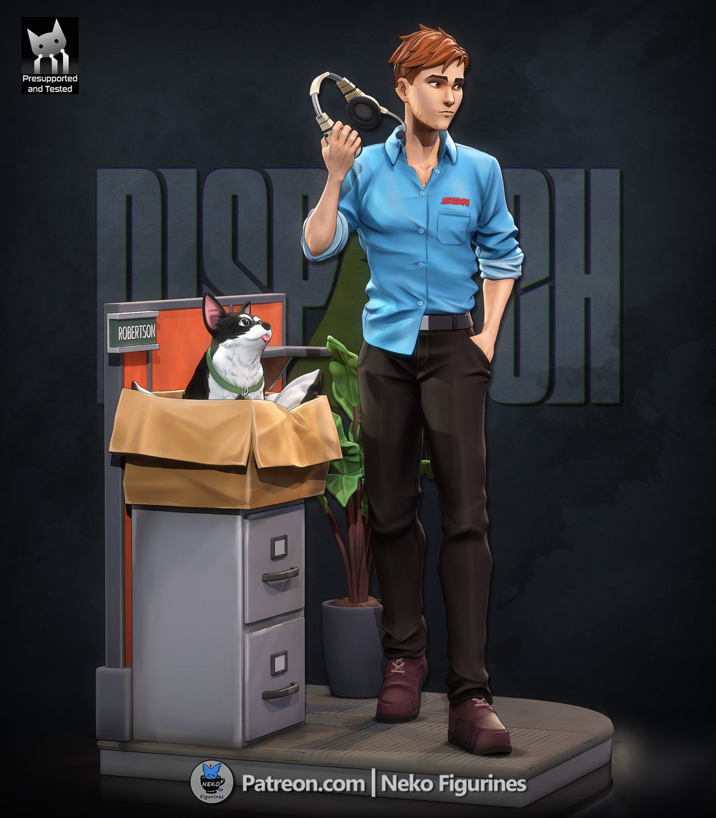 Robert (Dispatch) resin figure by Neko Figurines — studio render 7