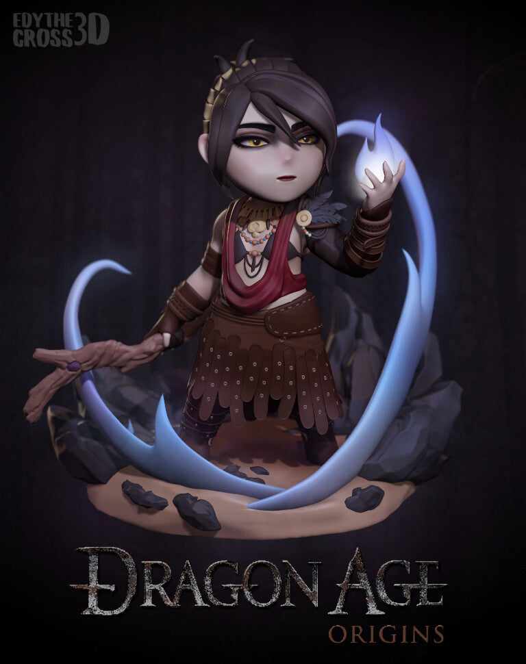 Morrigan Dragon Age resin figure by NomNom Figures — studio preview 1