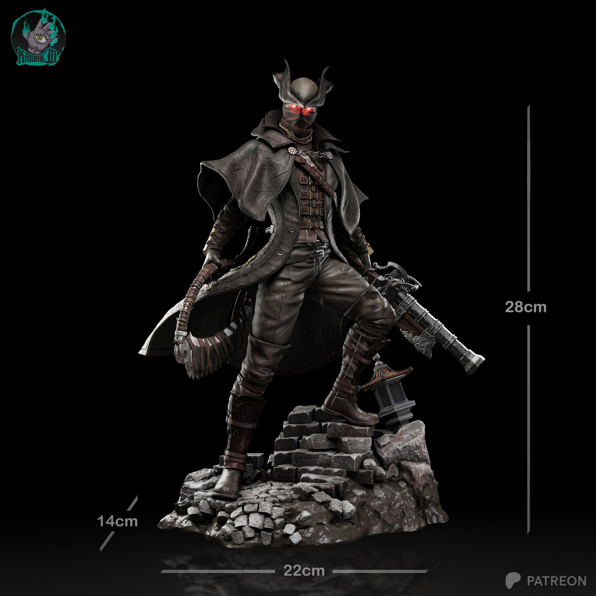 The Hunter (Bloodborne) resin figure by Kaidan 3D — studio render 6