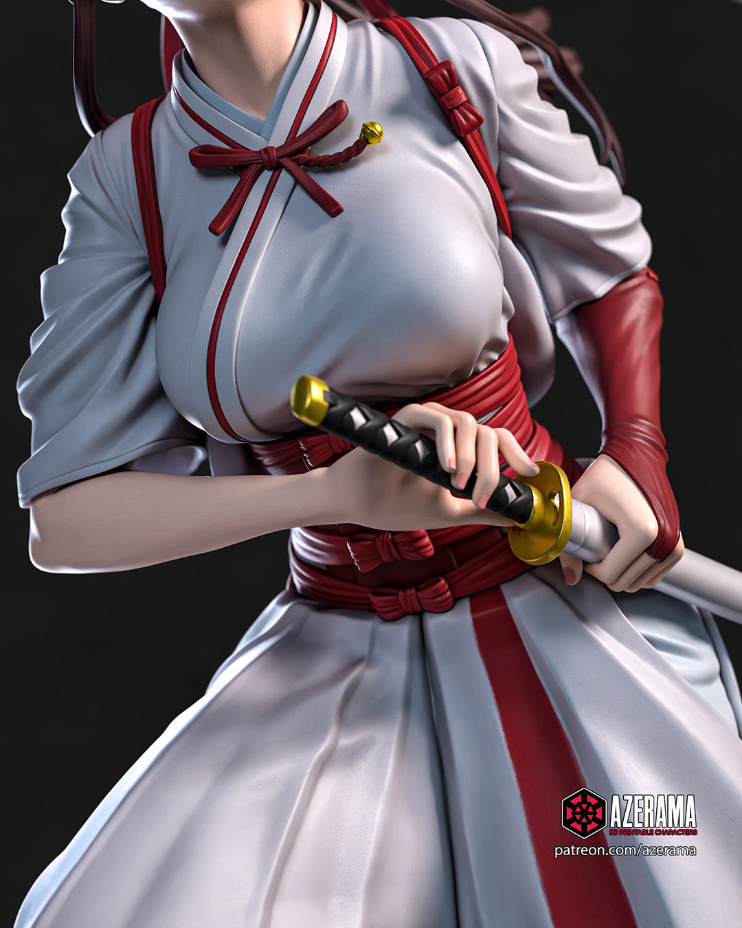 Sagiri (Hell's Paradise) resin figure by Azerama — studio render 3