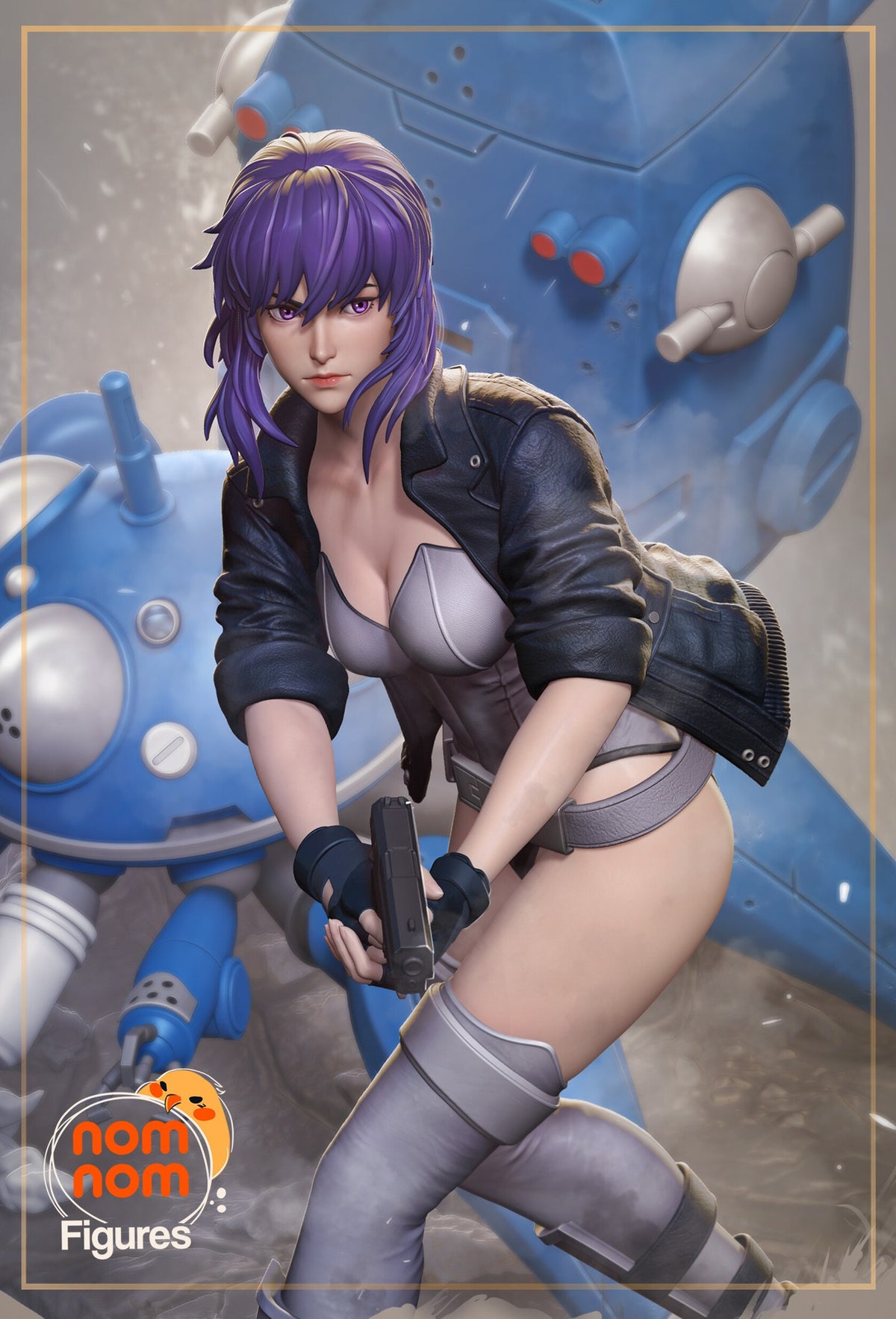 Motoko Kusanagi Ghost in the Shell resin figure by NomNom Figures — studio preview 1