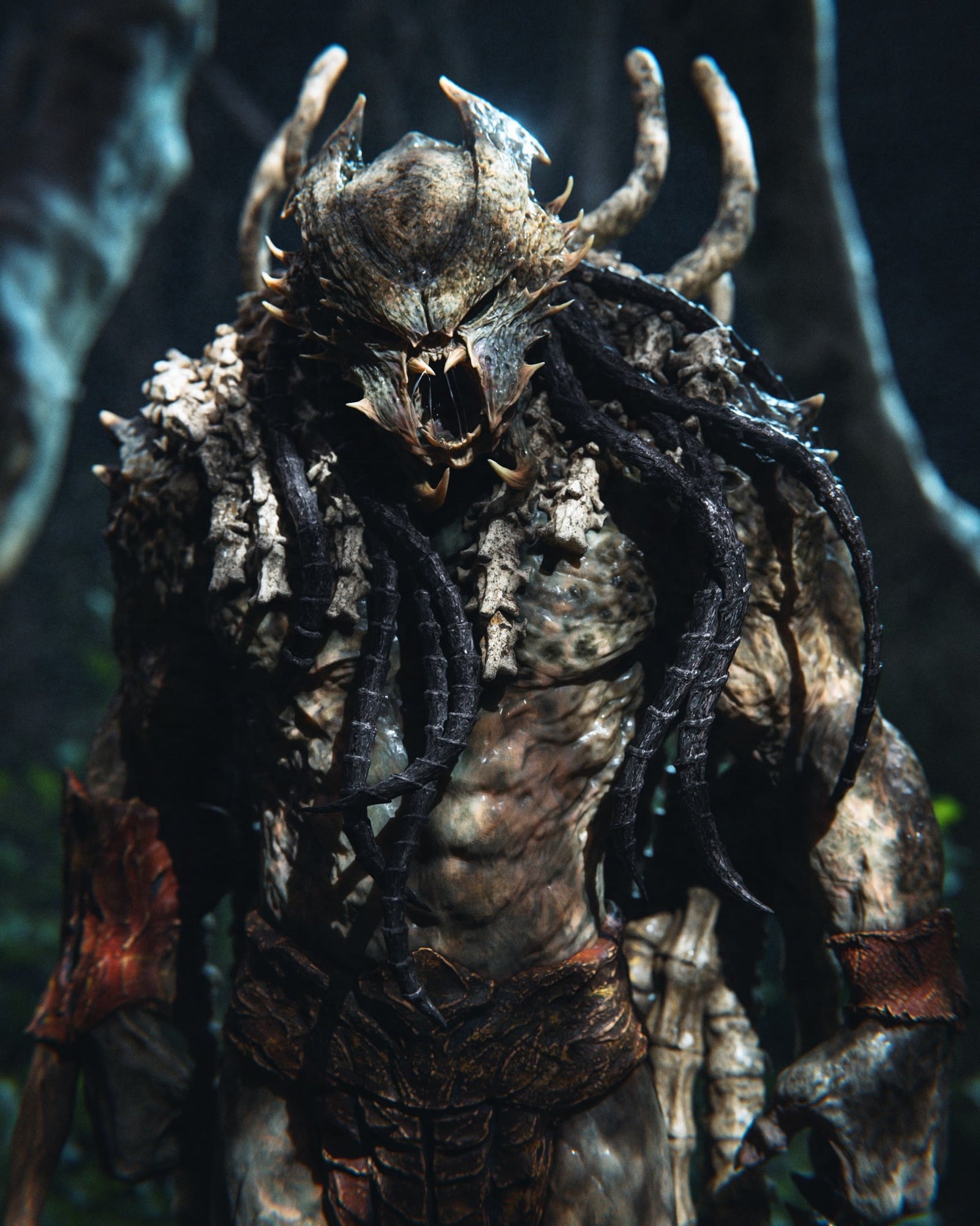 Predator (Predator) resin figure by CA 3D Studios — studio render 1