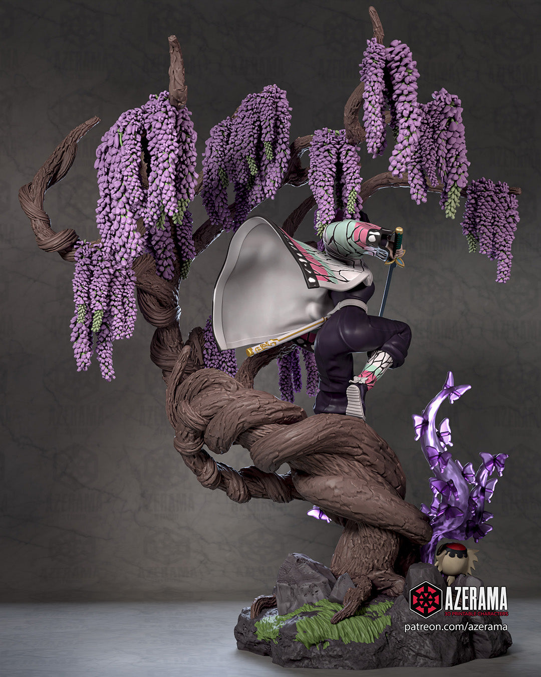 Shinobu Kocho (Demon Slayer) resin figure by Azerama — studio render 2