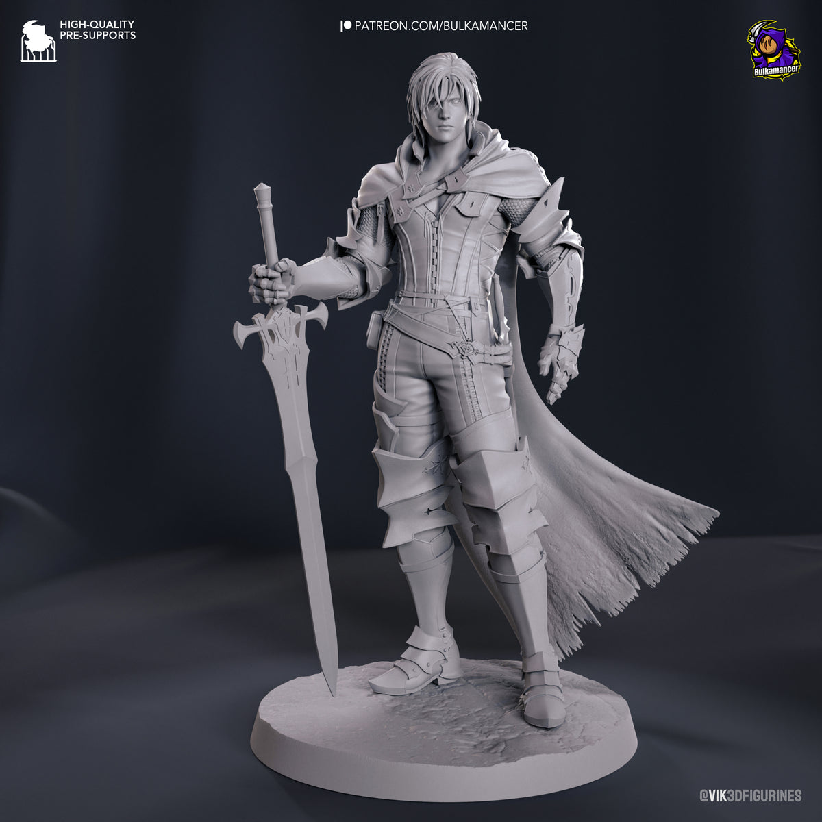 Clive Rosfield (Final Fantasy) resin figure by Bulkamancer — studio render 11