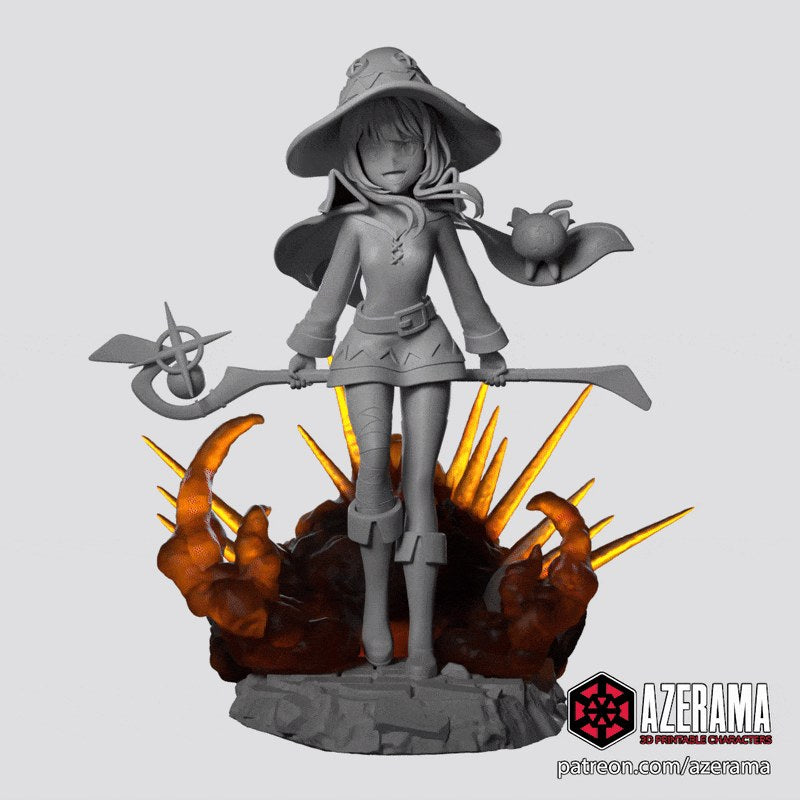 Megumin (KonoSuba) resin figure by Azerama — studio render 6
