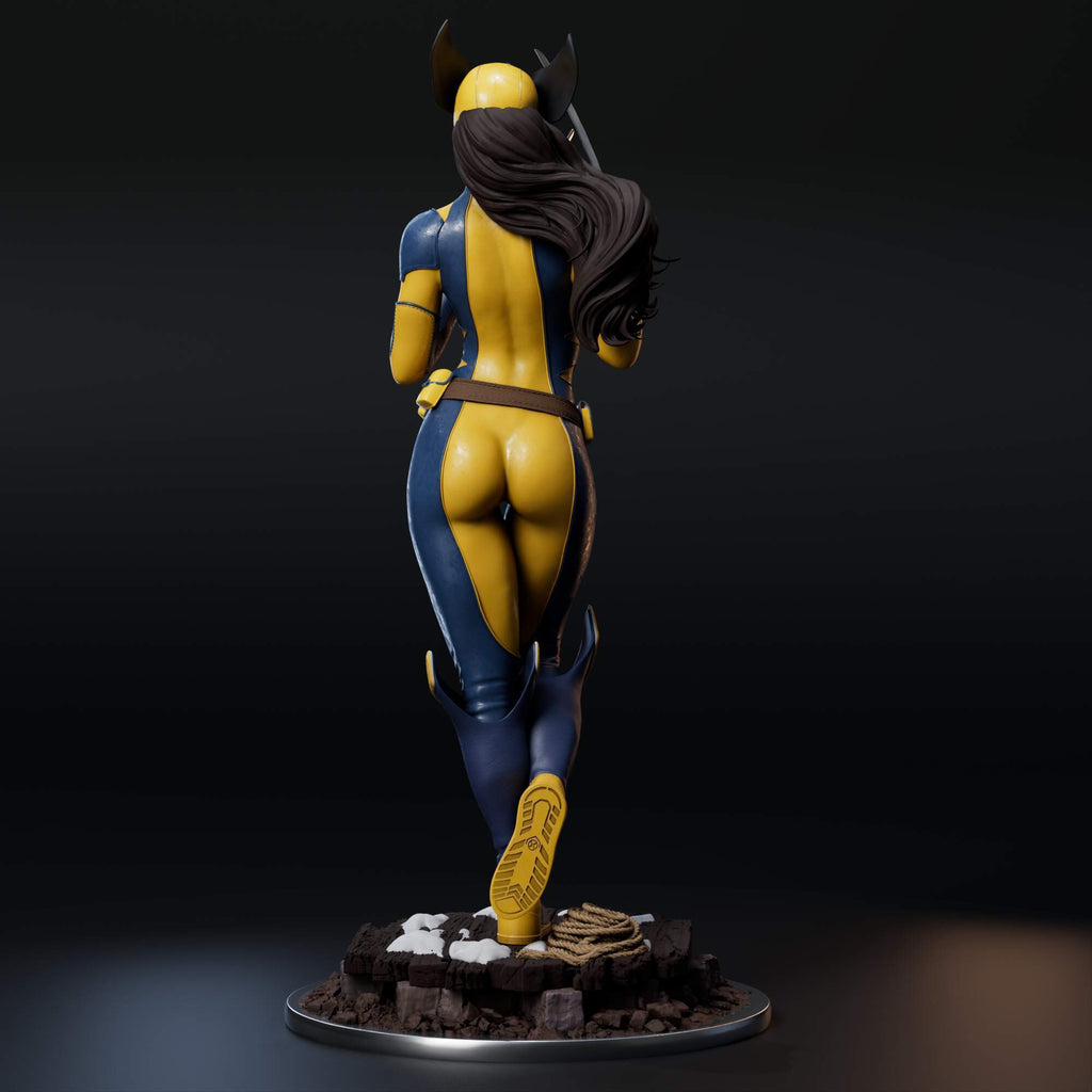 Laura Kinney (Marvel) resin figure by Abe3D — studio render 4