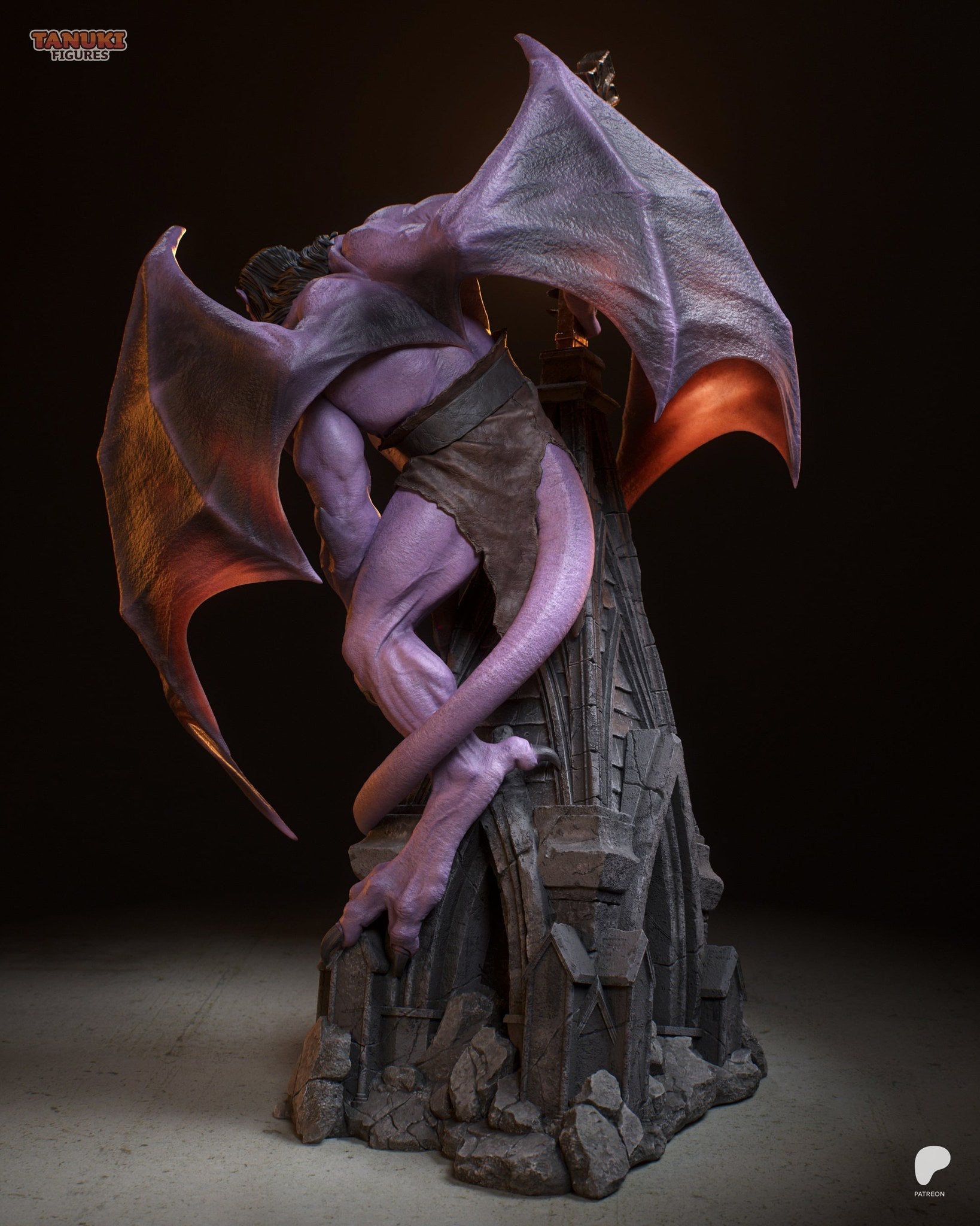 Goliath (Gargoyles) resin figure by Tanuki Figures — studio render 3