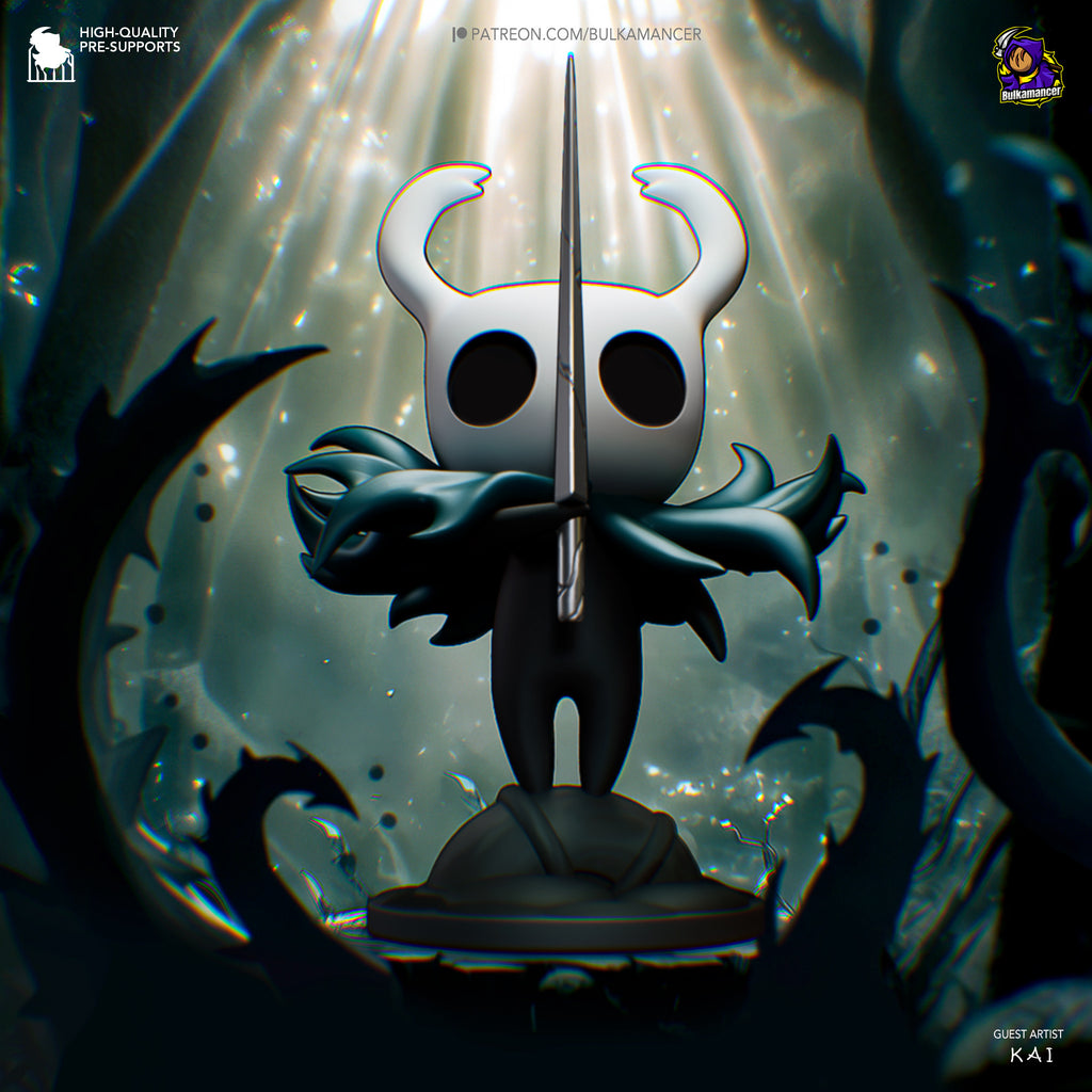The Knight (Hollow Knight) resin figure by Bulkamancer — studio render 1