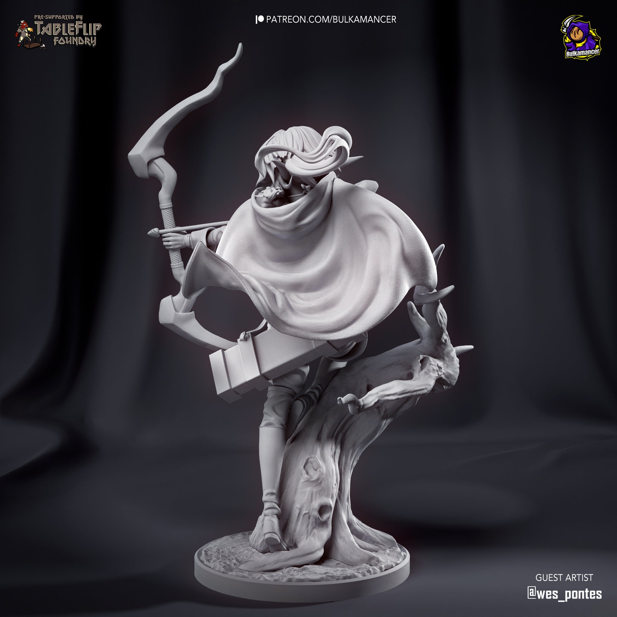 High-Elf Archer (Goblin Slayer) resin figure by Bulkamancer — studio render 10