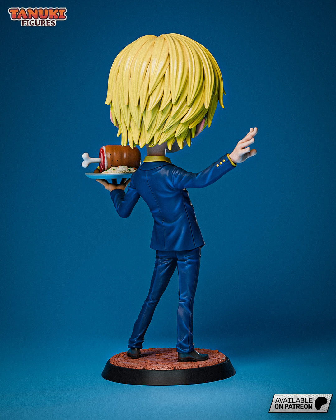 Sanji (One Piece) resin figure by Tanuki Figures — studio render 8