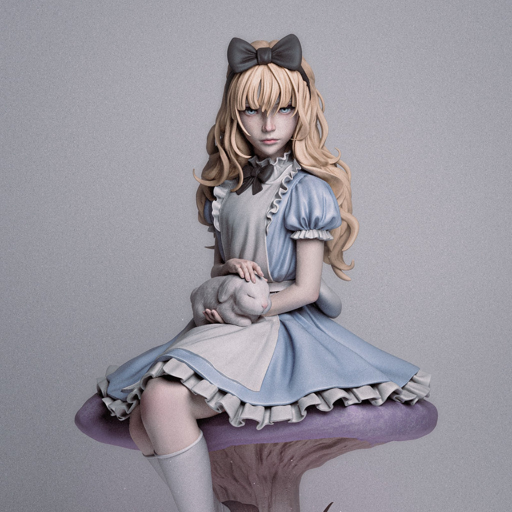 Alice's Adventures in Wonderland resin figure by CA 3D Studios — studio preview 1