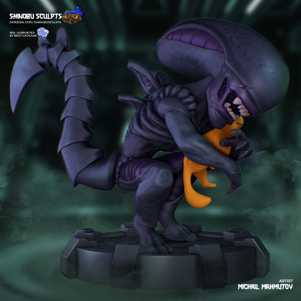 Xenomorph (Alien) resin figure by Shinobu Sculpts — studio render 2