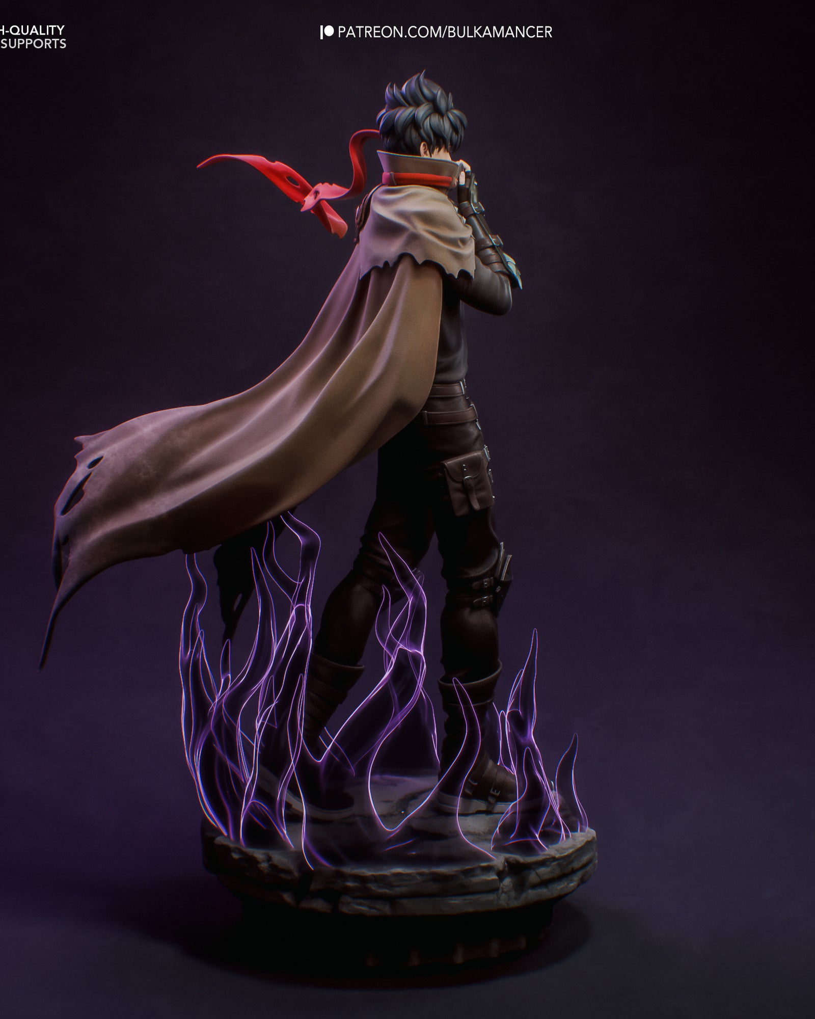 Sung Jin-Woo (Solo Leveling) resin figure by Bulkamancer — studio render 3