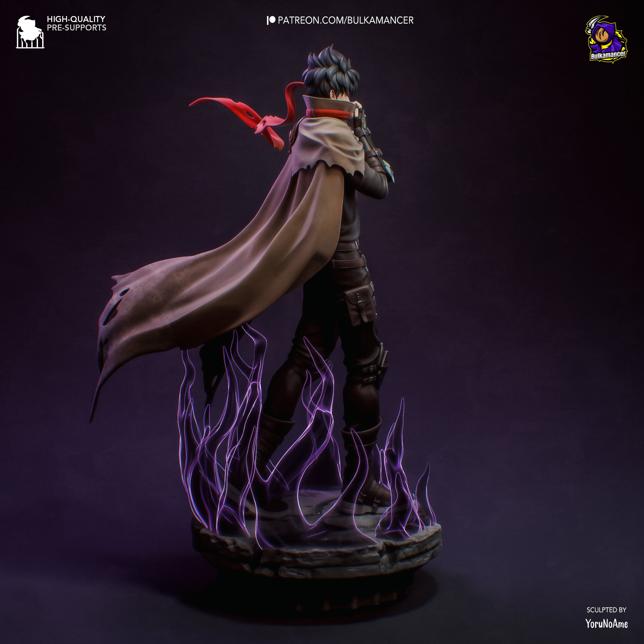 Sung Jin-Woo (Solo Leveling) resin figure by Bulkamancer — studio render 3