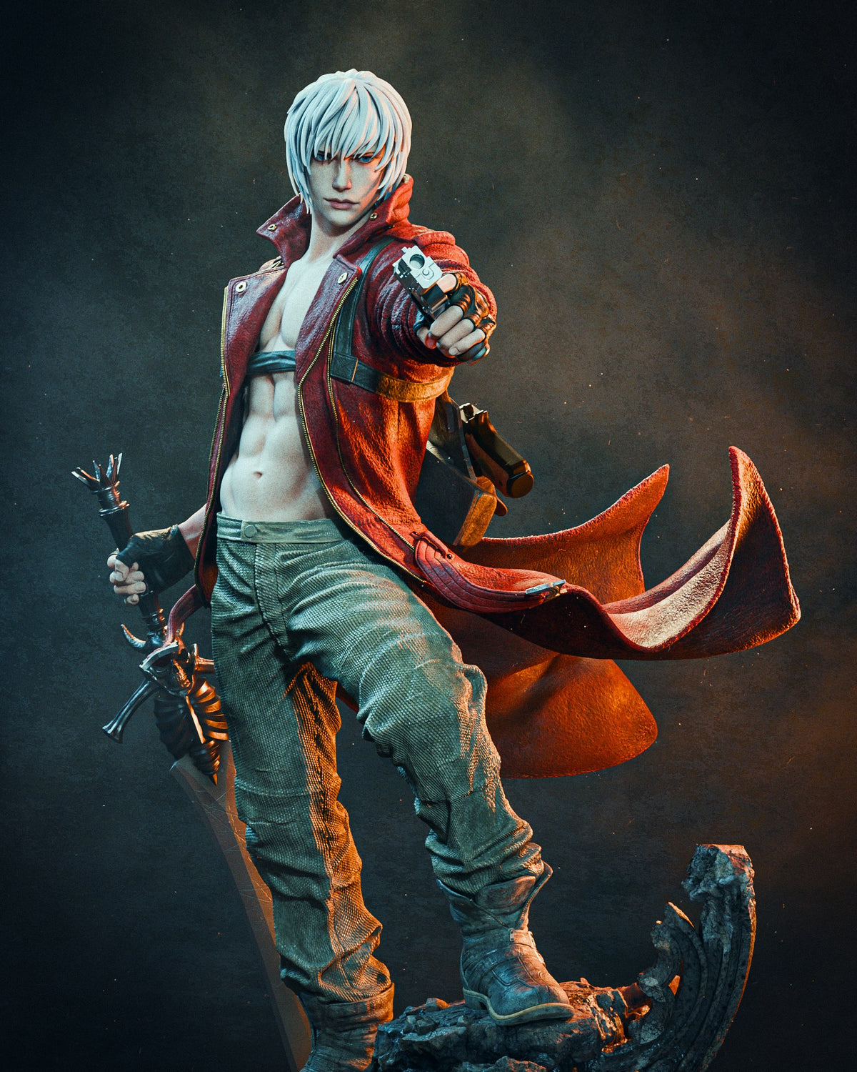 Dante Devil May Cry resin figure by CA 3D Studios — studio preview 1