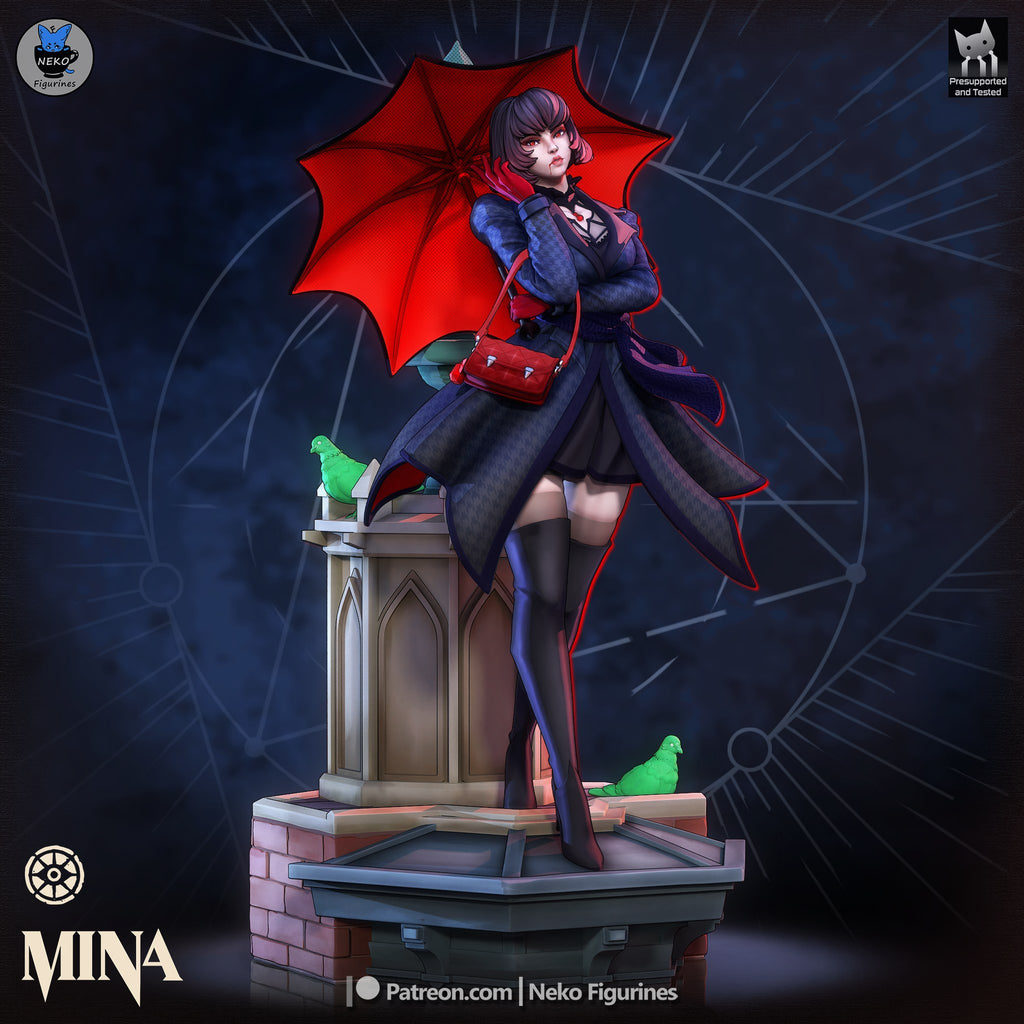 Mina (Deadlock) resin figure by Neko Figurines — studio render 3