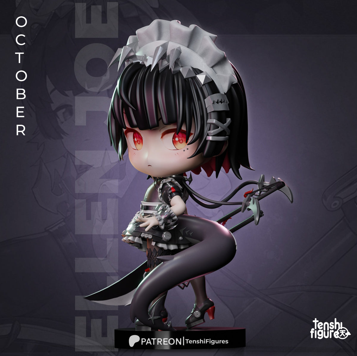 Ellen Joe (Zenless Zone Zero) resin figure by Tenshi Figures — studio render 1