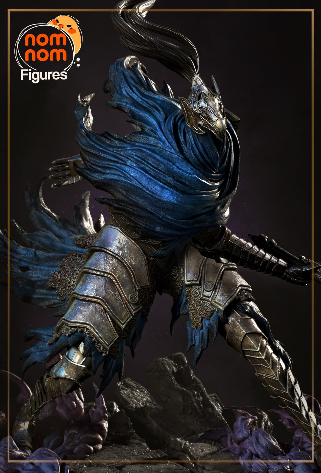 Artorias Dark Souls resin figure by NomNom Figures — studio preview 1
