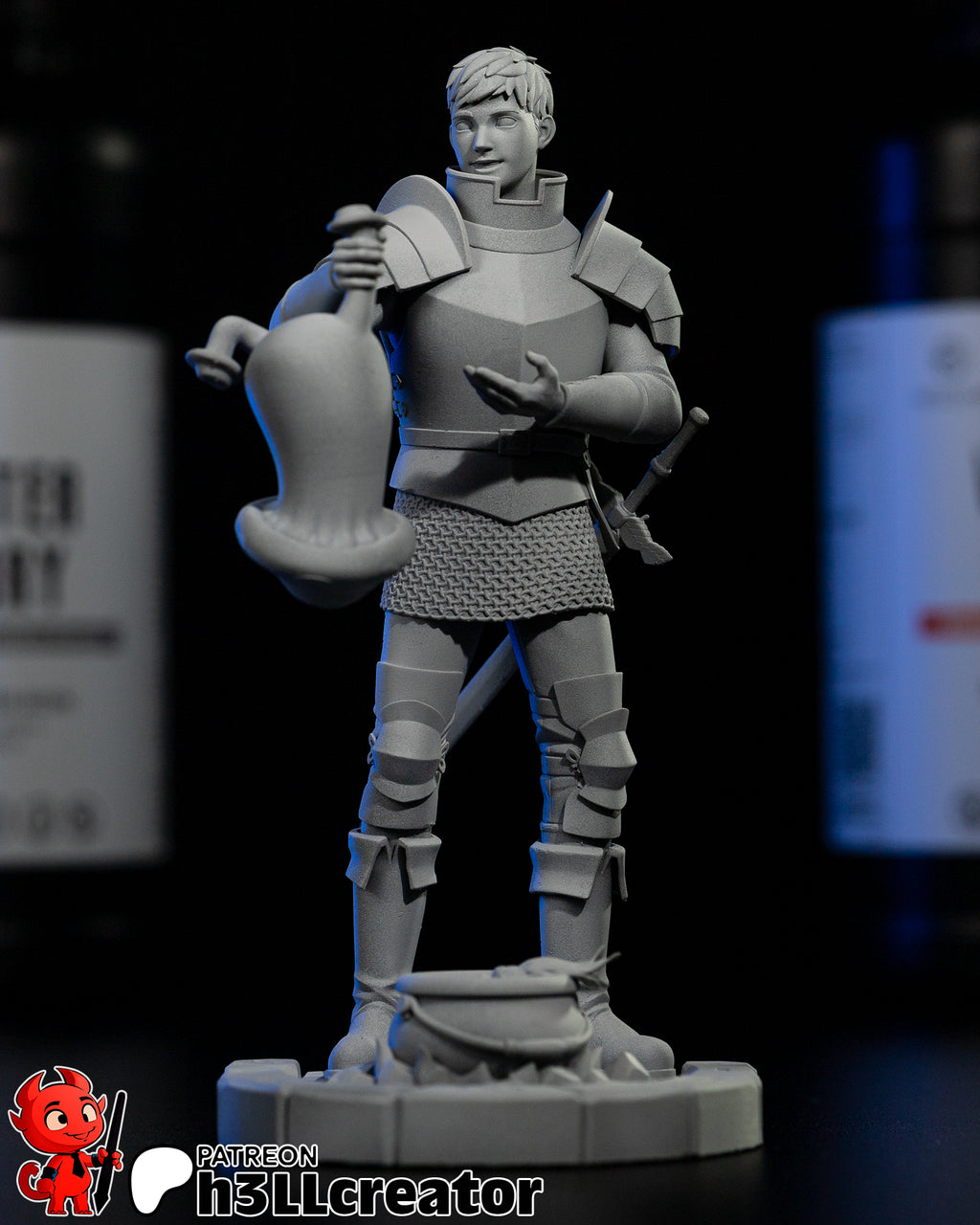 Laios Touden (Delicious in Dungeon) resin figure by h3LLcreator — studio render 4