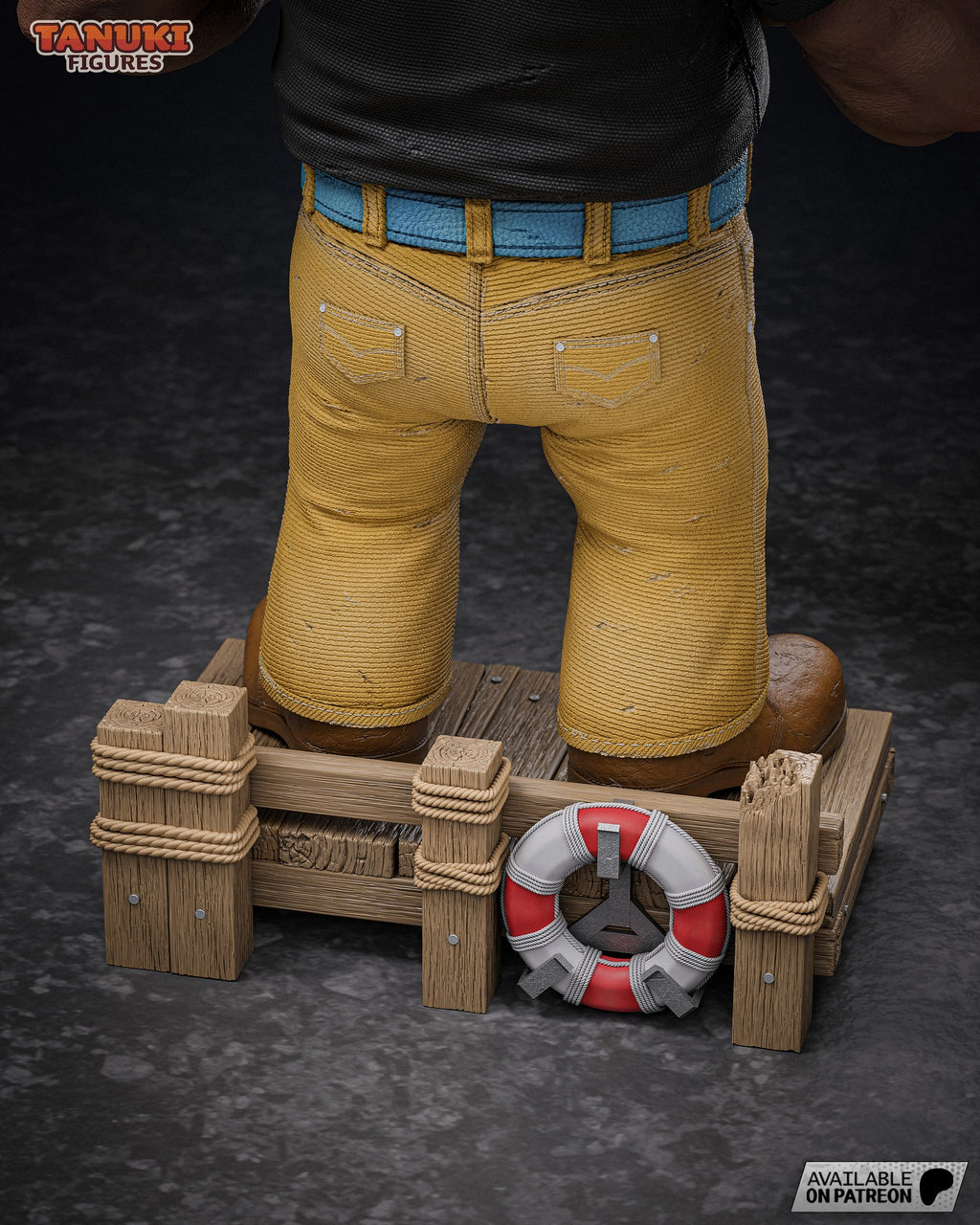 Bluto (Popeye) resin figure by Tanuki Figures — studio render 8