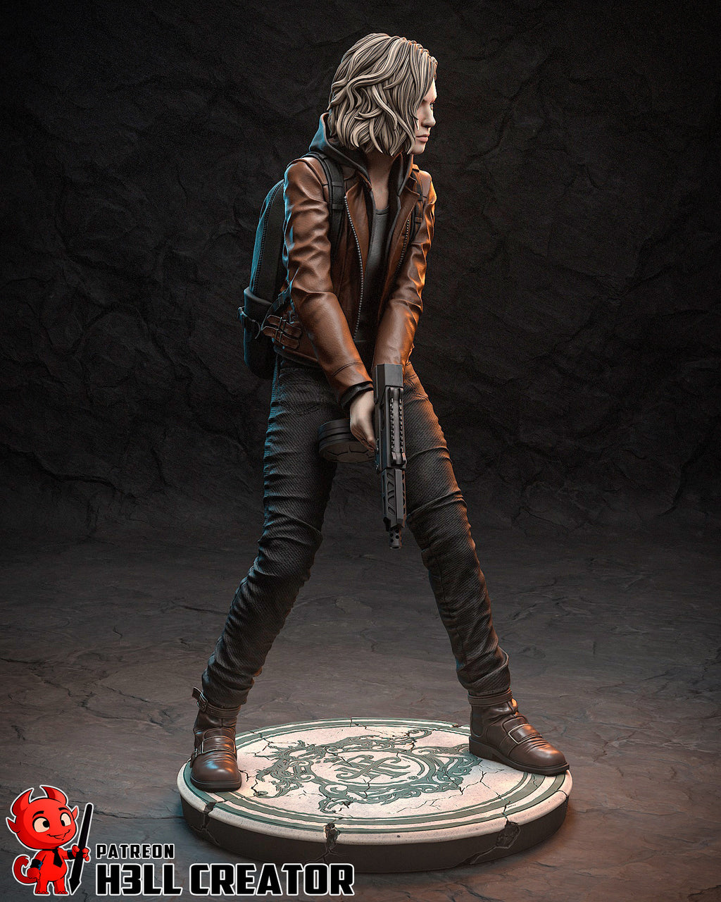Grace Ashcroft (Resident Evil) resin figure by h3LLcreator — studio render 5