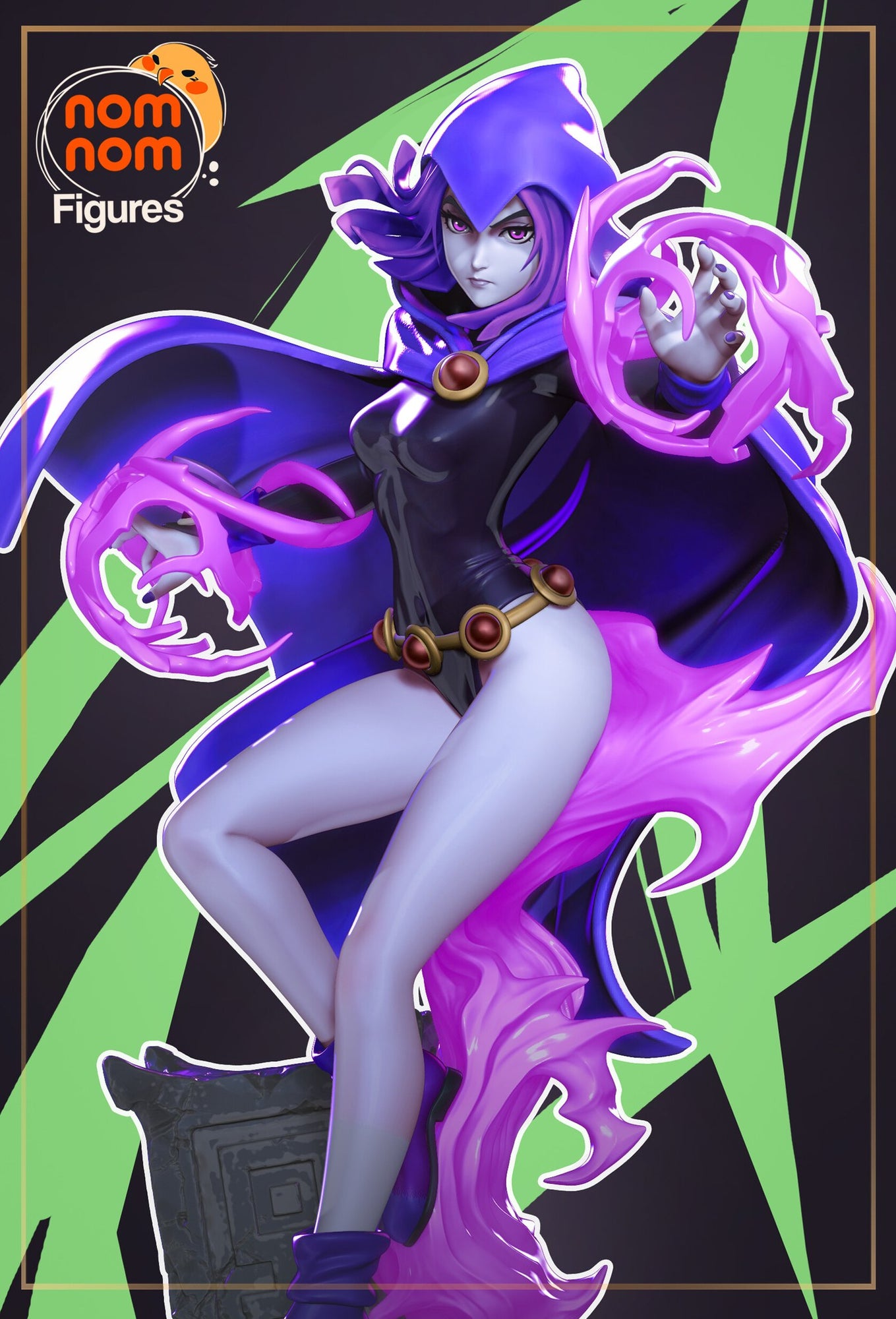 Raven DC resin figure by NomNom Figures — studio preview 1