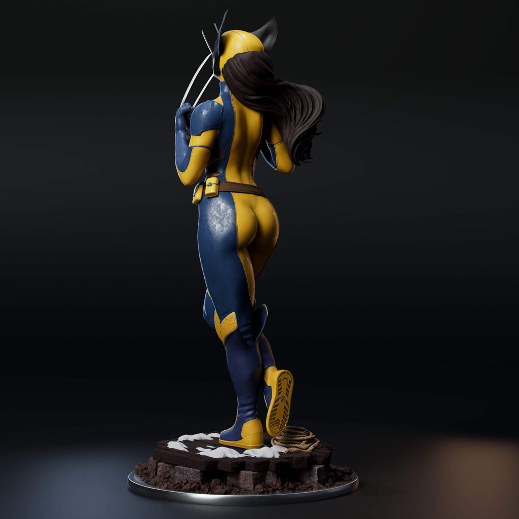 Laura Kinney (Marvel) resin figure by Abe3D — studio render 3
