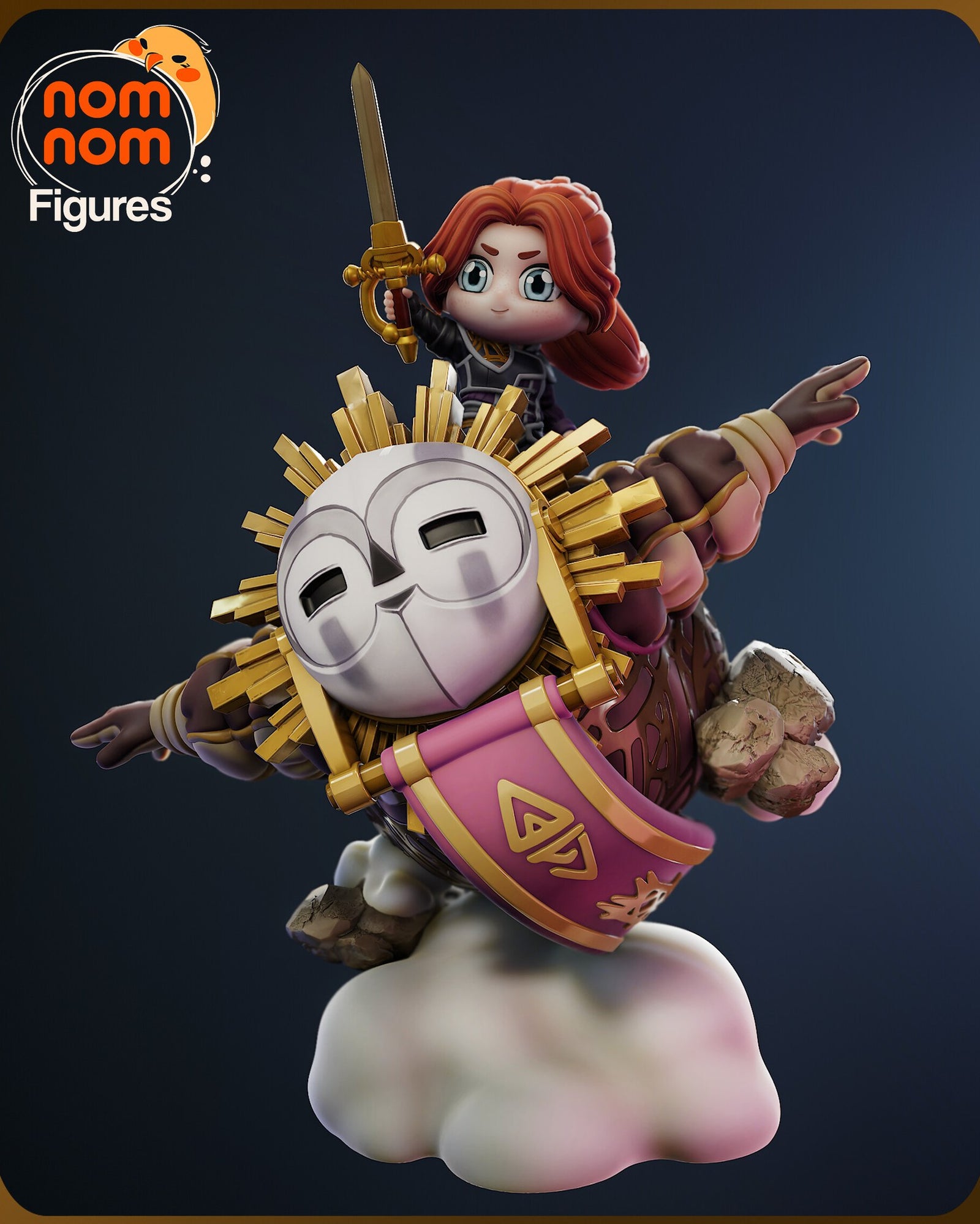 Esquie Clair Obscur Expedition 33 Chibi resin figure by NomNom Figures — studio preview 2