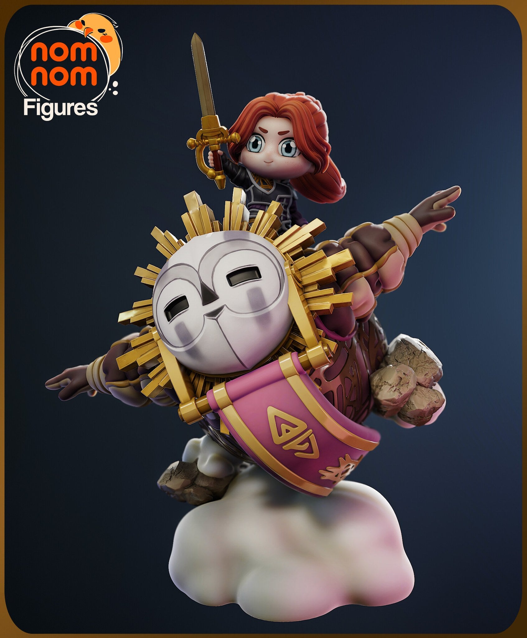 Esquie Clair Obscur Expedition 33 Chibi resin figure by NomNom Figures — studio preview 2