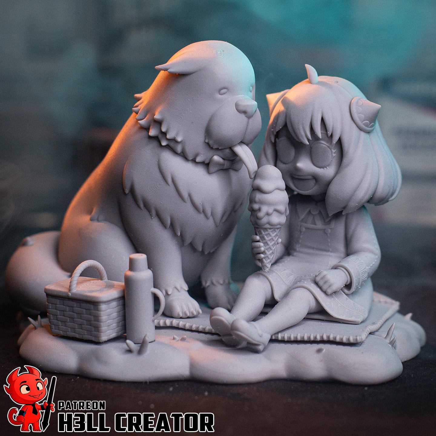 Anya Forger (Spy x Family) resin figure by h3LLcreator — studio render 8