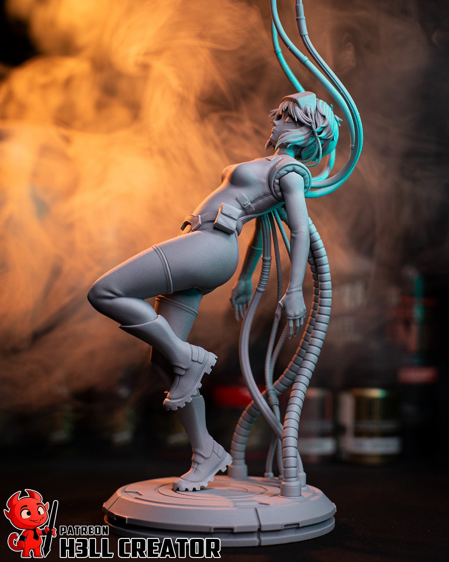 Motoko Kusanagi (Ghost in the Shell) resin figure by h3LLcreator — studio render 10